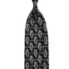 Printed silk tie custom made by Stefano Cau