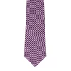 Houndstooth Motif Woven Silk Tie - Purple/Pink Custom made in Italy from Stefano Cau